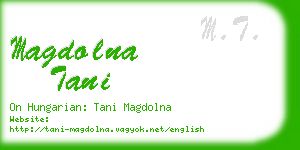 magdolna tani business card